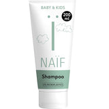 Naïf - Plejeshampoo - til babyer og børn - Babyshampoo med naturlige ingredienser - 100% vegansk - 0% SLES - Uden mikroplast, silikoner og parabener - 200 ml Børn - Bad og hudpleje Naty Shop M