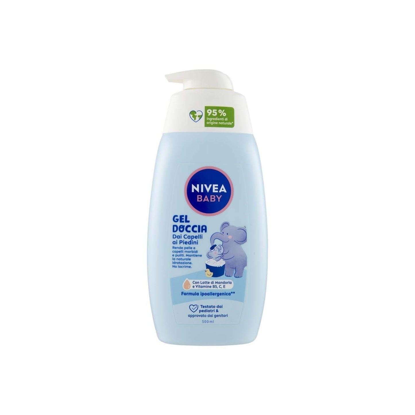 NIVEA BABY shower gel til benhår 500 ml, børneboblebad til blød og ren hud og hår, børnebad med tårebeskyttelse, fugtgivende og blød shampoo til børn Børn - Bad og hudpleje Naty Shop Standard titel