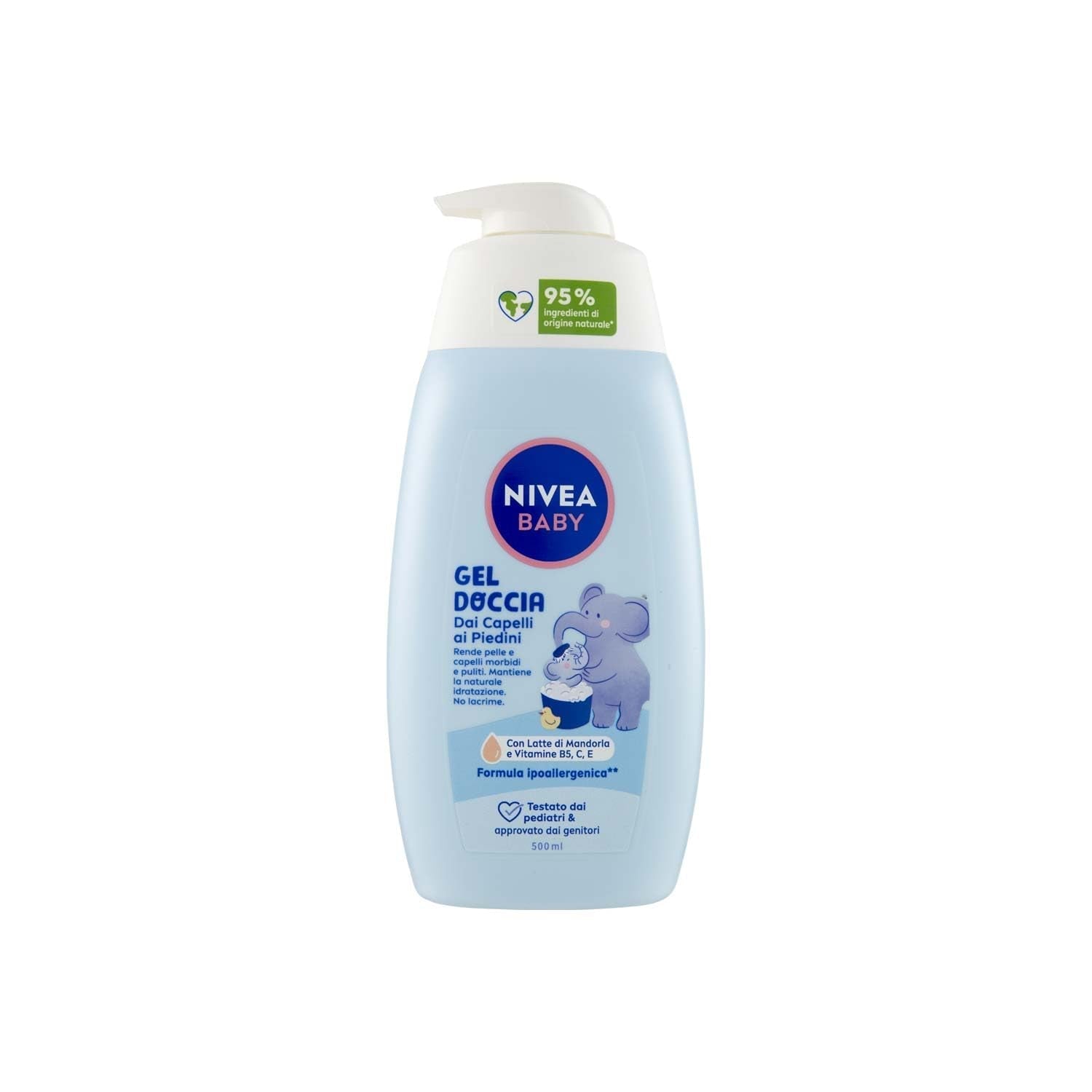 NIVEA BABY shower gel til benhår 500 ml, børneboblebad til blød og ren hud og hår, børnebad med tårebeskyttelse, fugtgivende og blød shampoo til børn Børn - Bad og hudpleje Naty Shop Standard titel