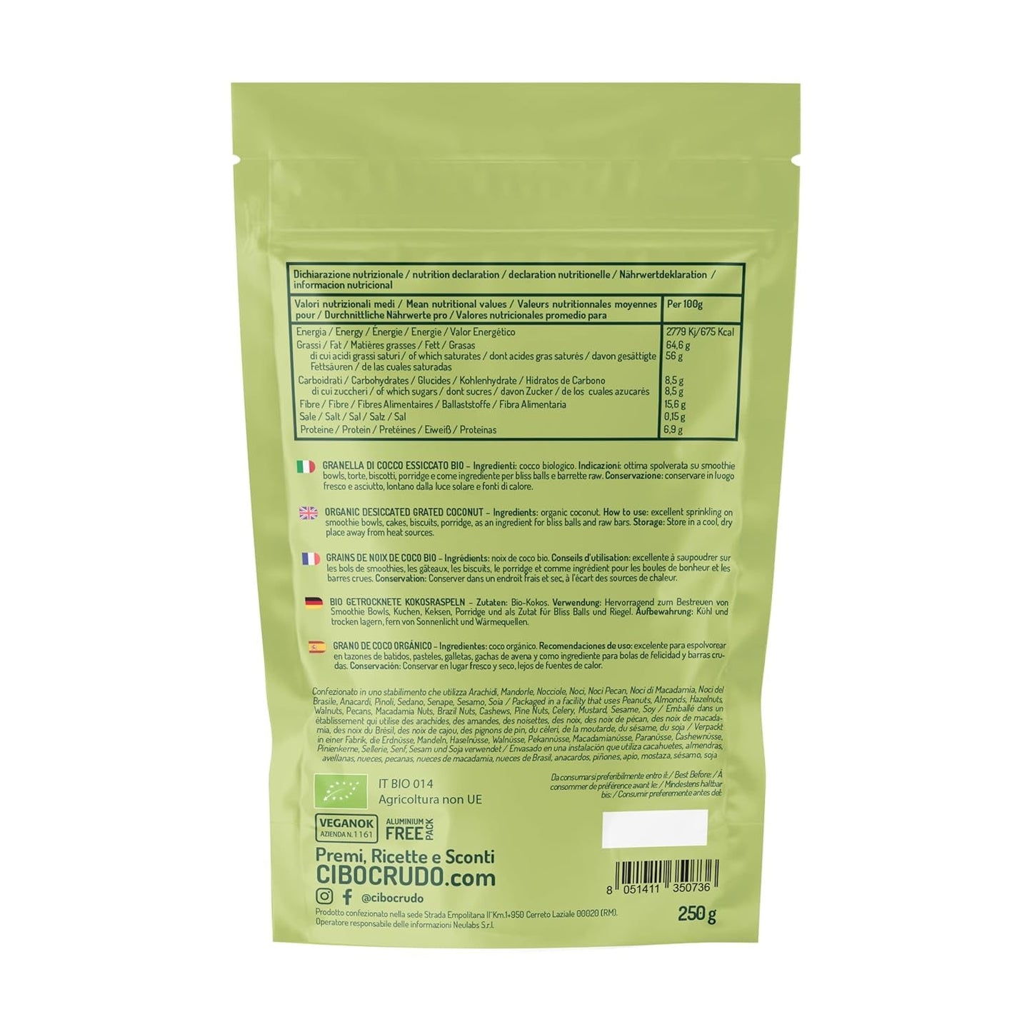 Strimlet økologisk kokosnød - 200g. Udtørrede kokoschips Usødede og tørre. Kokosflager. Soltørrede kokoschips. Fremragende som snack og til søde opskrifter Naty Shop Dehydrerede Produkter