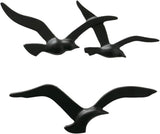 Birdy Wall Art (Guld, Metal Vægdekorationer, Nautisk Motiv, Gang / Stue / Spisestue Vægmaleri) 1011623 Naty Shop Statuer og skulpturer Sort