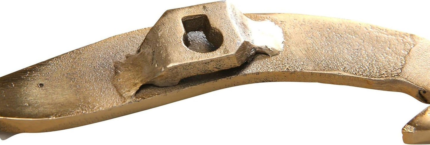 Birdy vægkunst (guld, metalvægdekorationer, nautisk motiv, vægmaleri til entre/stue/spisestue) 1011623 Naty Shop statuer og skulpturer