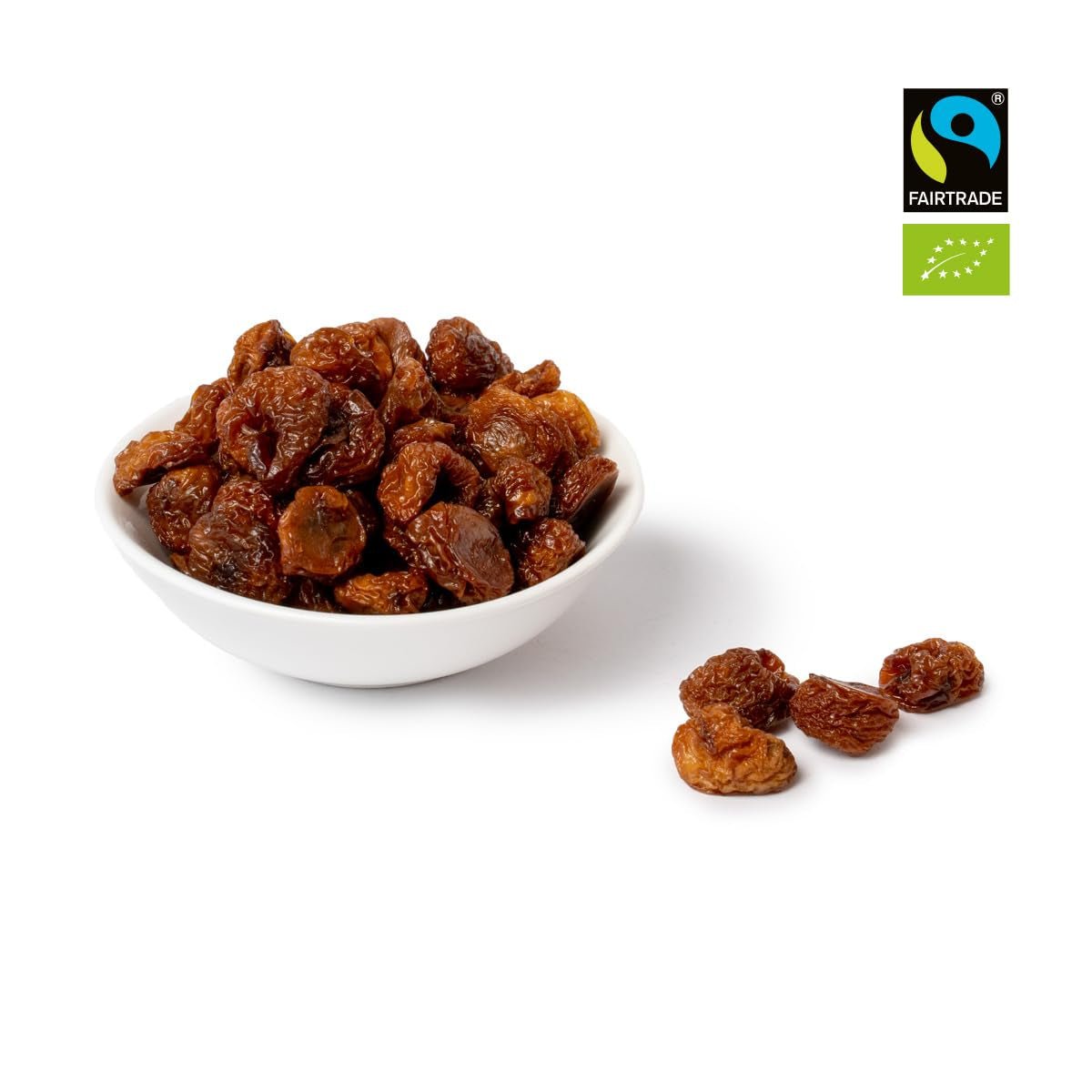 PAKKA - Økologiske fairtrade soltørrede gyldne kirsebær 500 g, vilde plukkede gule kirsebær, ufrøede, usødede, direkte fra småbønder i Samarkand, Usbekistan, veganske, 500 g (1 pakke) Naty Shop dehydrerede produkter