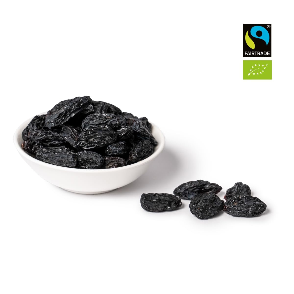 PAKKA - Organic Fairtrade Black Beauty Rosiner 600gr, økologiske, kernerfri, sorte druer, soltørrede, oliefrie, så klæbrige, usvovlede, direkte fra små landmænd i Samarkand i Usbekistan Dehydrerede produkter Naty Shop