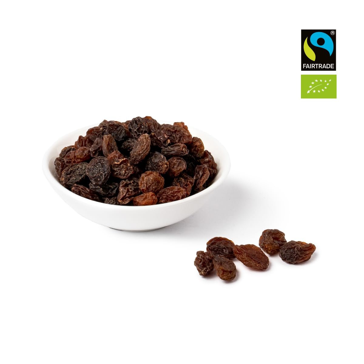 PAKKA - Økologiske Fairtrade Sultanas 1 kg, frøfri, hudfri og soltørrede Sultanas Sultanas fra Samarkand Usbekistan 1000g Dehydrerede produkter Naty Shop