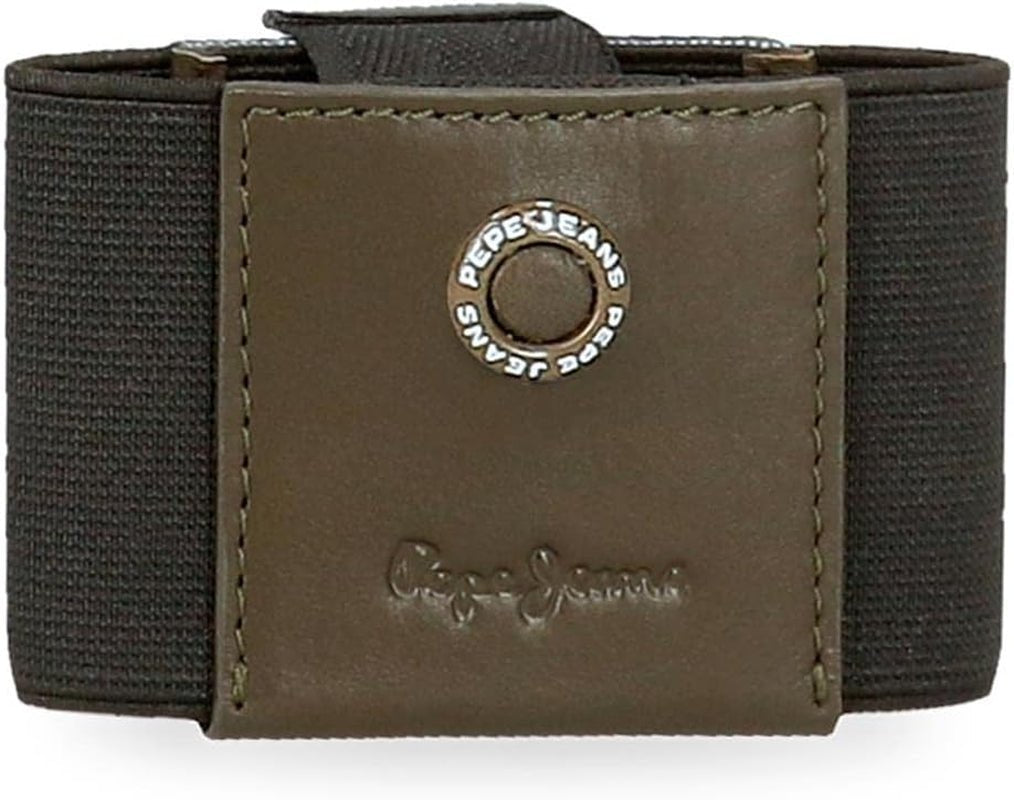 Pepe Jeans adge Herrepung Naty Shop Khaki Holder til kort lavet af gummi
