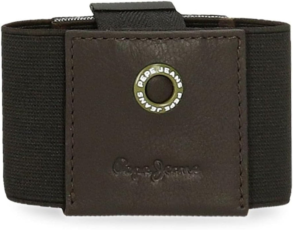 Pepe Jeans adge Herrepung Naty Shop Brown Holder til kort lavet af gummi