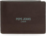 Pepe Jeans dybe tegnebøger, punge, tegnebøger, afslappet imiteret læder. Fra Joumma Tasker Damepung Naty Shop Brun Vandret Pung