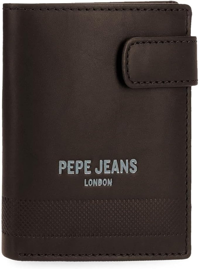Pepe Jeans dybe tegnebøger, punge, tegnebøger, afslappet imiteret læder. Fra Joumma Tasker Damepung Naty Shop Brun Click Wallet