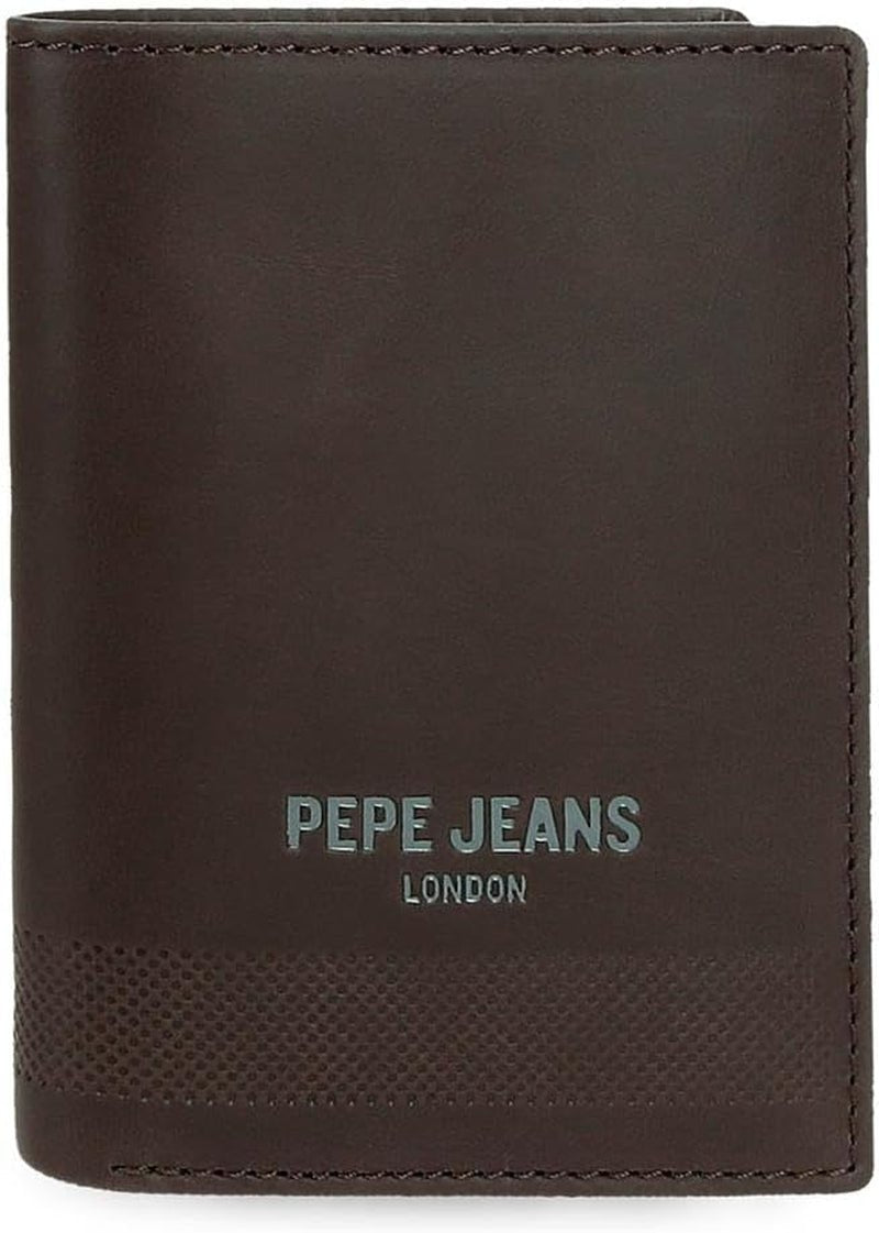 Pepe Jeans dybe tegnebøger, punge, tegnebøger, afslappet imiteret læder. Fra Joumma Tasker Damepung Naty Shop Brown Deep Wallet