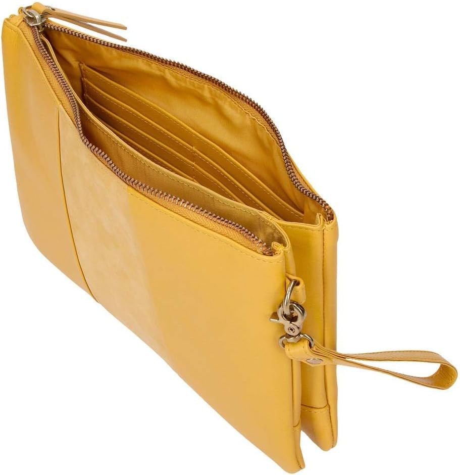 Pepe Jeans Double Wallet Gul taske 27x17x2 cms læderpung Dame Naty Shop