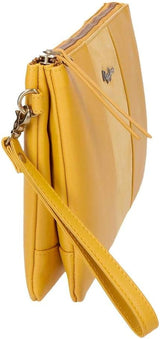 Pepe Jeans Double Wallet Gul taske 27x17x2 cms læderpung Dame Naty Shop