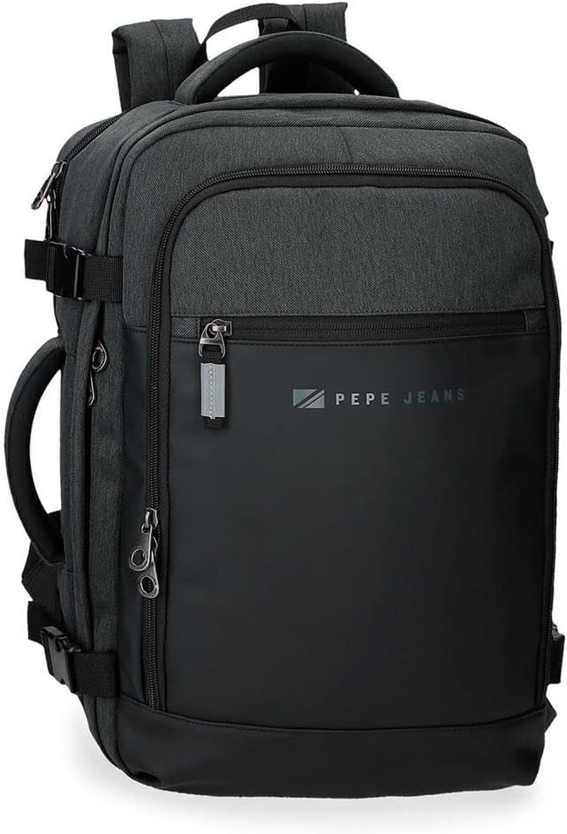 Pepe Jeans Jarvis lille skuldertaske grøn 15x19,5x6 cm polyester med imiteret læderdetaljer Bagage og rejseudstyr Naty Shop Black Cabin rygsæk
