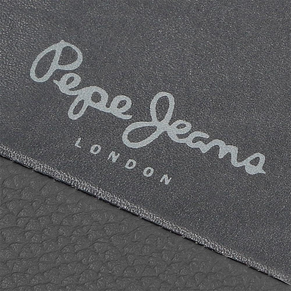 Pepe Jeans Joumma Tasker Dobbeltpung, Sort, 11 x 7 x 1,5 cm, Læder, Sort, One size, Pung Herrepung Naty Shop