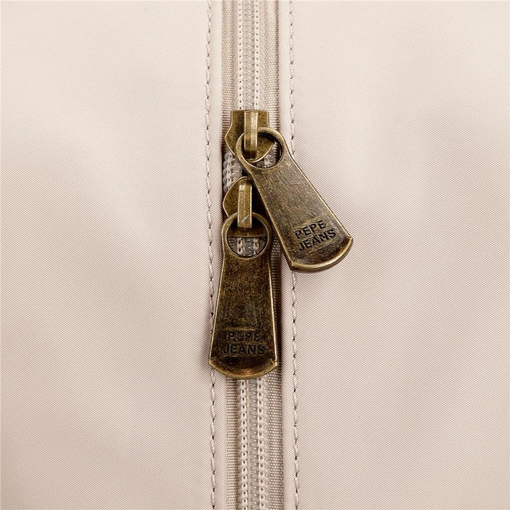 Pepe Jeans Morgan Casual Rygsække Rejsetasker Beige Sort Kunstlæder Til Kvinder By Joumma Tasker Bagage & Rejse Naty Shop