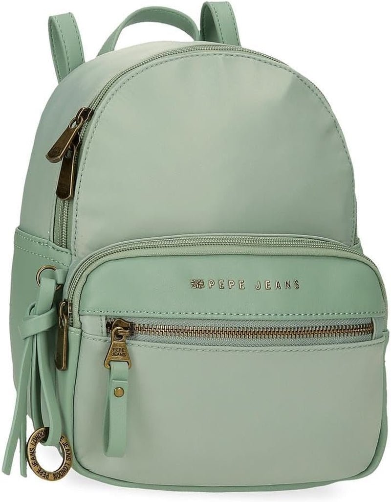 Pepe Jeans Morgan Casual Rygsække Rejsetasker Beige Sort Kunstlæder Til Kvinder By Joumma Tasker Bagage & Rejse Naty Shop Grøn Rygsæk 25