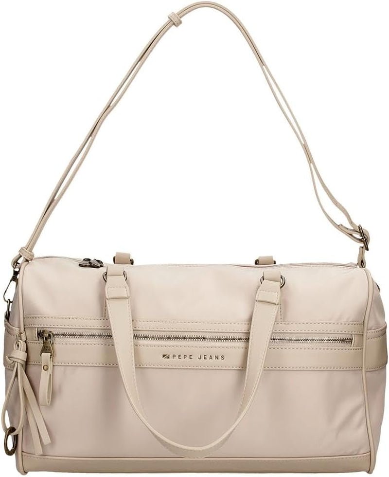 Pepe Jeans Morgan Casual Rygsække Rejsetasker Beige Sort Kunstlæder Til Kvinder By Joumma Tasker Bagage & Rejse Naty Shop