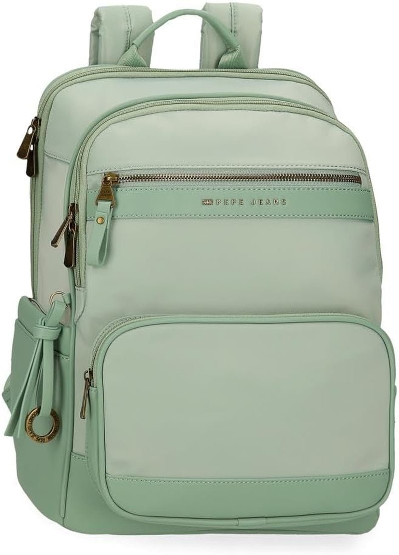 Pepe Jeans Morgan Casual Rygsække Rejsetasker Beige Sort Kunstlæder Til Kvinder By Joumma Tasker Bagage & Rejseudstyr Naty Shop Grøn Pc Rygsæk