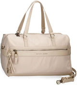 Pepe Jeans Morgan Casual Rygsække Rejsetasker Beige Sort Kunstlæder Til Kvinder By Joumma Tasker Bagage & Rejseudstyr Naty Shop Beige Rejserygsæk