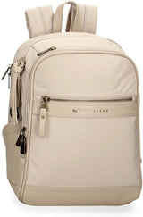 Pepe Jeans Morgan Casual Rygsække Rejsetasker Beige Sort Kunstlæder Til Kvinder By Joumma Tasker Bagage & Rejser Naty Shop Beige Rygsæk