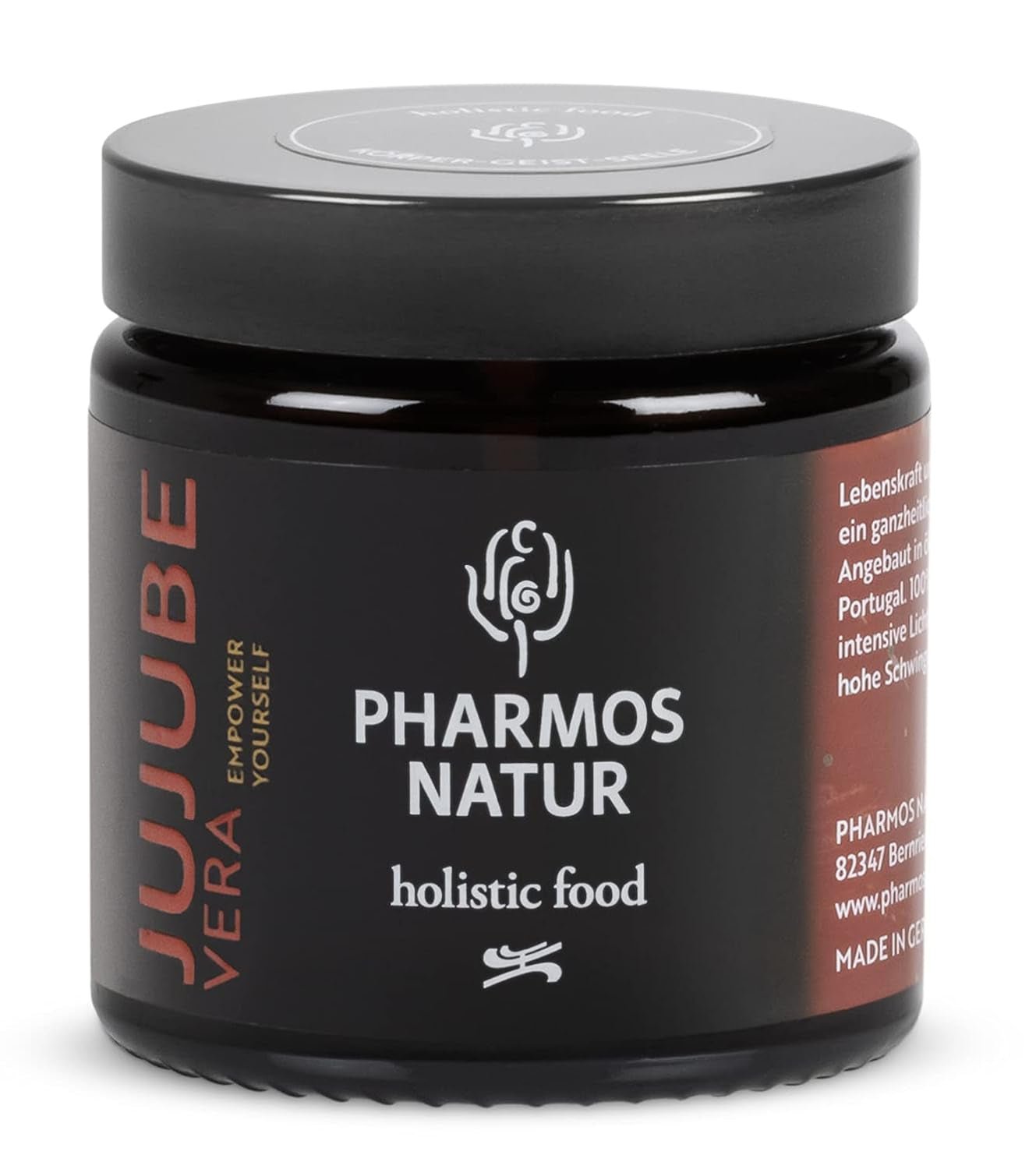 Pharmos Natur Jujube frugtpulver 50 g - vegansk, glutenfri - naturlig mad tørpulver JujubeVera Dehydrerede produkter Naty Shop Standard titel