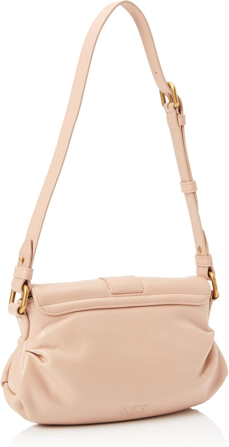 Pinko Jolene Skulder Mini Krystal Kalvetaske, O81m_Chocolate Guld Dametasker Naty Shop