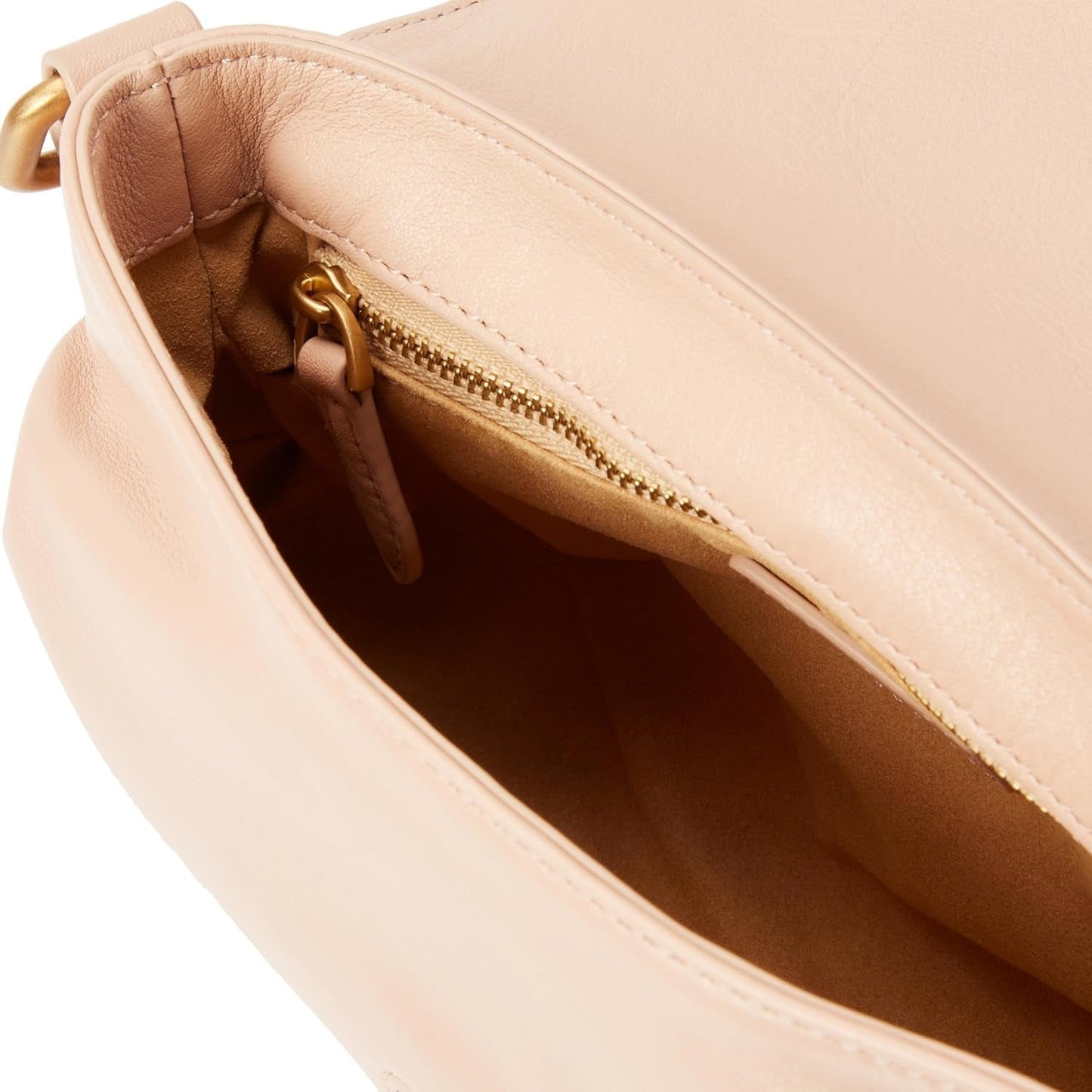 Pinko Jolene Skulder Mini Krystal Kalvetaske, O81m_Chocolate Guld Dametasker Naty Shop