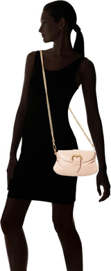 Pinko Jolene Skulder Mini Krystal Kalvetaske, O81m_Chocolate Guld Dametasker Naty Shop