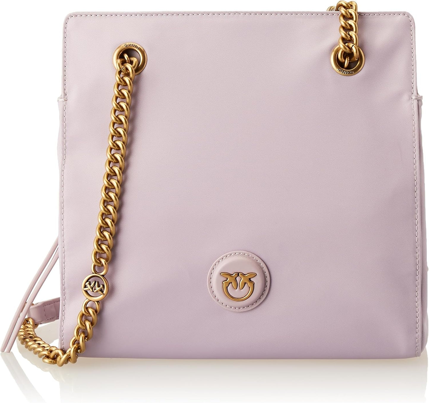 Pinko Genbrugte Gate Shopper til kvinder RECYCELTER Nylon + Dametasker Naty Shop Y48Q_Tulipano Viola-Antque Gold