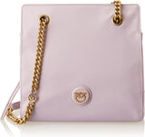 Pinko Genbrugte Gate Shopper til kvinder RECYCELTER Nylon + Dametasker Naty Shop Y48Q_Tulipano Viola-Antque Gold