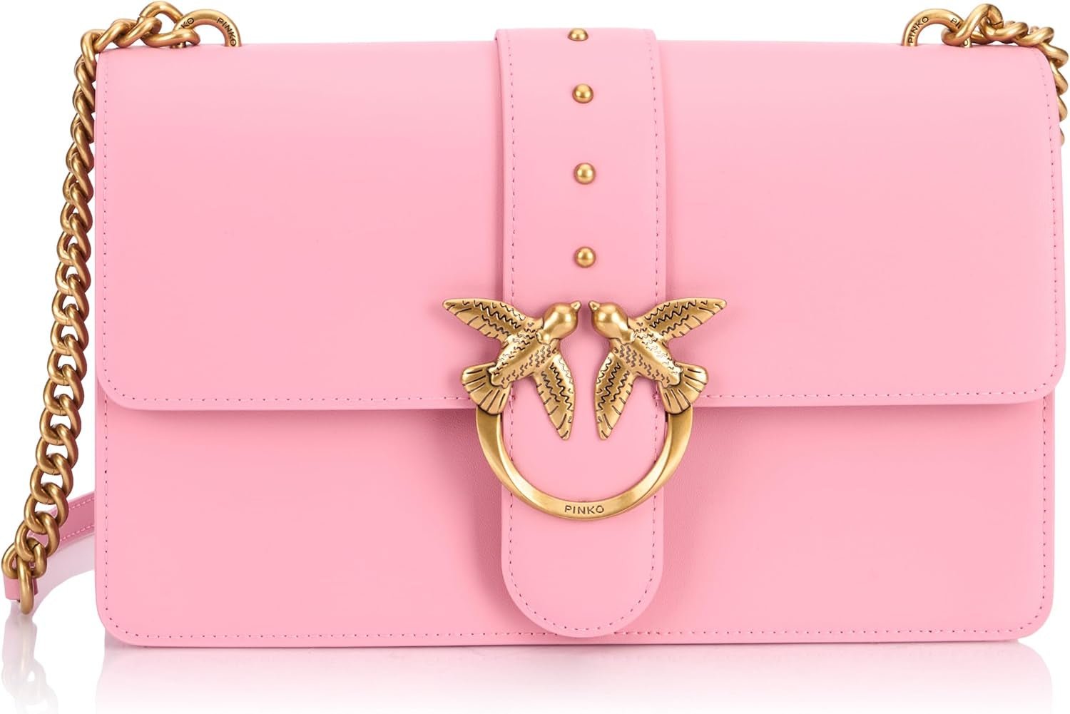 Pinko Ladies Love One Classic Cl Kalve Silke Taske Dame Tasker Naty Shop Pink