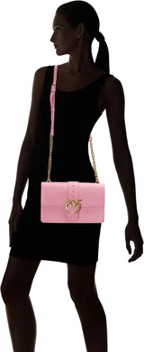 Pinko Ladies Love One Classic Cl Calf Silk Bag Dametasker Naty Shop