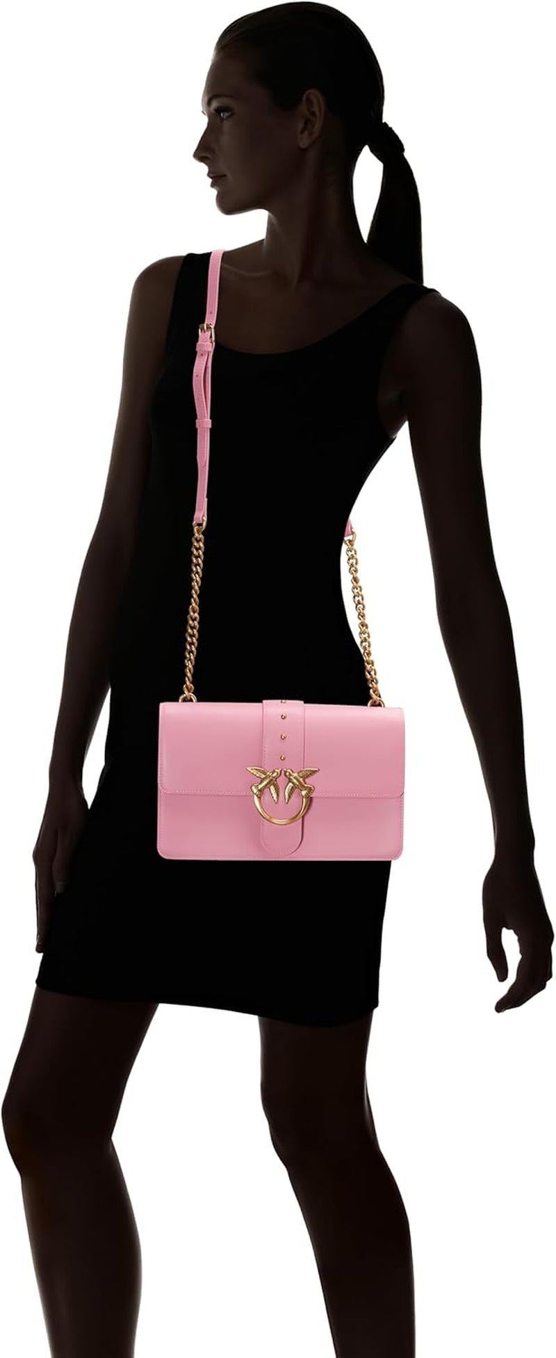 Pinko Ladies Love One Classic Cl Calf Silk Bag Dametasker Naty Shop