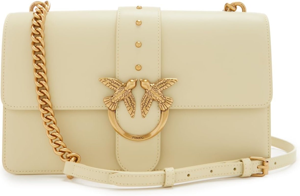 Pinko Ladies Love One Classic Cl Calf Silke Bag Dametasker Naty Shop S14Q_Heno-Antik Guld