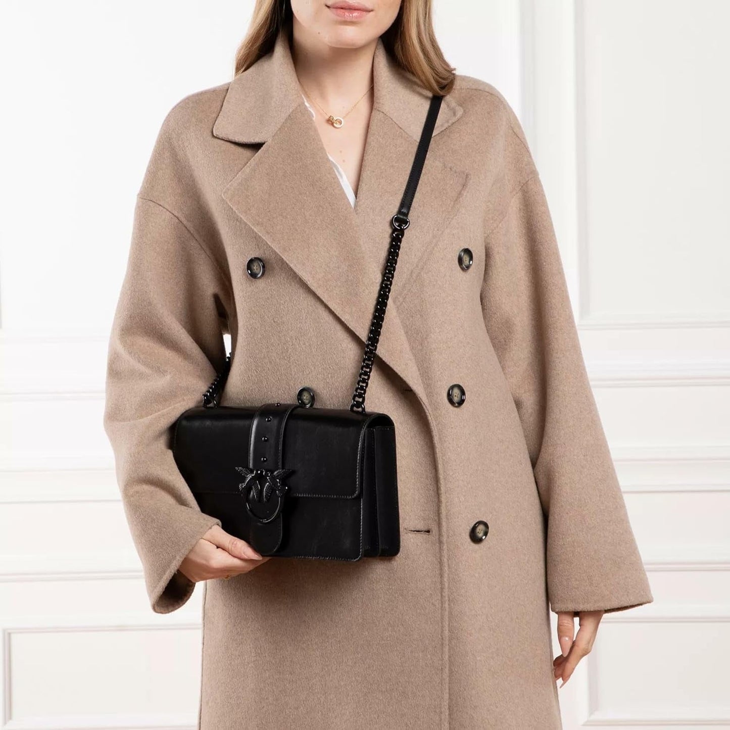 Pinko Ladies Love One Classic Cl Naplack Color Block Bag Dametasker Naty Shop