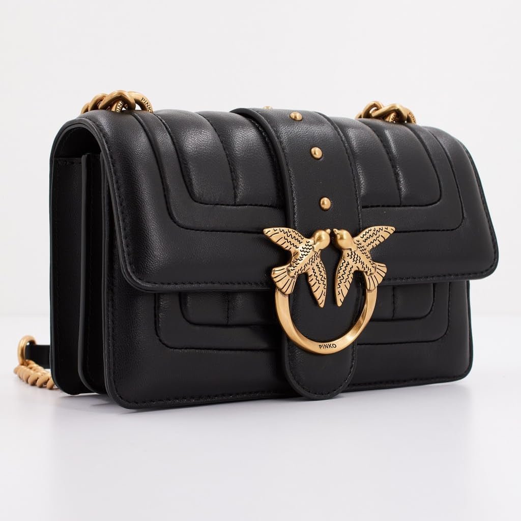 Pinko Ladies Love One Mini Cl Single Side Sheep Nappa Line Quilt Bag Dametasker Naty Shop