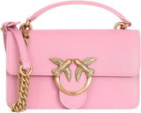 Pinko Ladies Love One Mini Letvægts Silke Taske Dame Tasker Naty Shop P31Q_Pink-Marino-Antik Guld