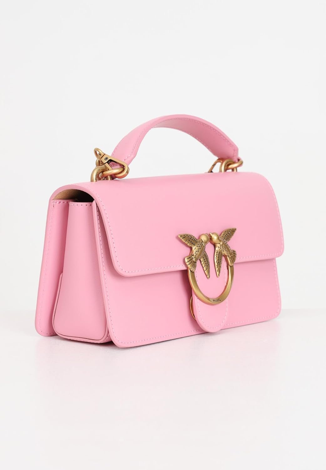 Pinko Ladies Love One Mini letvægts kalvesilketaske Dametasker Naty Shop