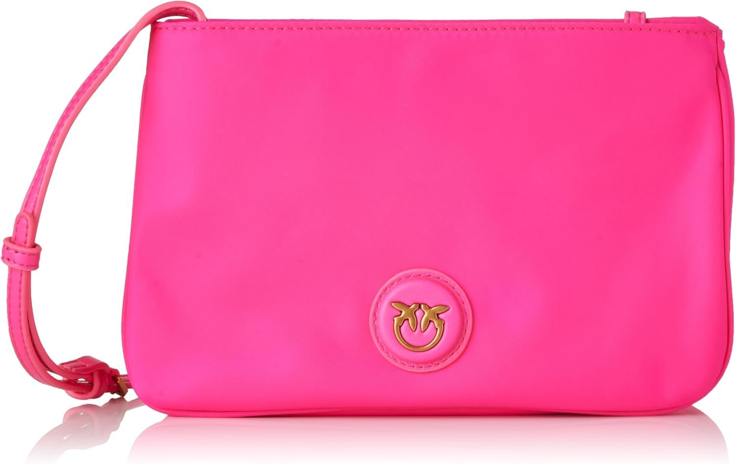 Pinko Dame Genbrugsport Flad HORISONTAL GENTAGET Dametasker Naty Shop N17Q_Pink Pinko-Antik Guld