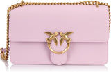 Pinko Love One Classic Dc Calf Leather Bag, wgq_lilac- Antikke guldtasker Kvinder Naty Shop Standardtitel
