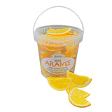 Friske frysetørrede appelsiner i halve skiver - kolde dehydrerede appelsiner til professionelle cocktails frisk frysetørret frugt tørret frugt til cocktails - 1 liters pakke ca. 70 Dehydrerede produkter Naty Shop Standardtitel