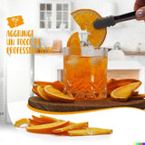 Friske frysetørrede appelsiner i halve skiver - kolde dehydrerede appelsiner til professionelle cocktails frisk frysetørret frugt tørret frugt til cocktails - 1 liters pakke ca. 70 Naty Shop dehydrerede produkter