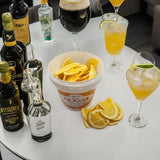 Friske frysetørrede appelsiner i halve skiver - kolde dehydrerede appelsiner til professionelle cocktails frisk frysetørret frugt tørret frugt til cocktails - 1 liters pakke ca. 70 Naty Shop dehydrerede produkter
