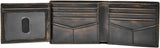 Fossil Wade Læder Bifold tegnebog til mænd 11,43 cm L x 1,905 cm B x 8,89 cm H Herrepung Naty Shop