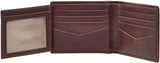 Fossil mænds Ingram læder bifold pung 11,43 cm L x 1,905 cm B x 8,89 cm H Herre pung Naty Shop