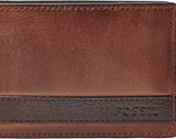 Fossil mænds Quinn læder bifold pung 10 cm L x 1,5 cm B x 7 cm H Herre pung Naty Shop
