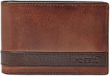 Fossil mænds Quinn læder bifold pung 10 cm L x 1,5 cm B x 7 cm H Herre pung Naty Shop