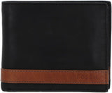 Fossil herre Quinn læder bifold pung 11,43 cm L x 2,54 cm B x 9,525 cm H Herre pung Naty Shop Black