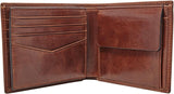Mænd Fossil Ryan Læder Bifold tegnebog 11,43 cm L x 2,54 cm B x 9,525 cm H Herre Pung Naty Shop
