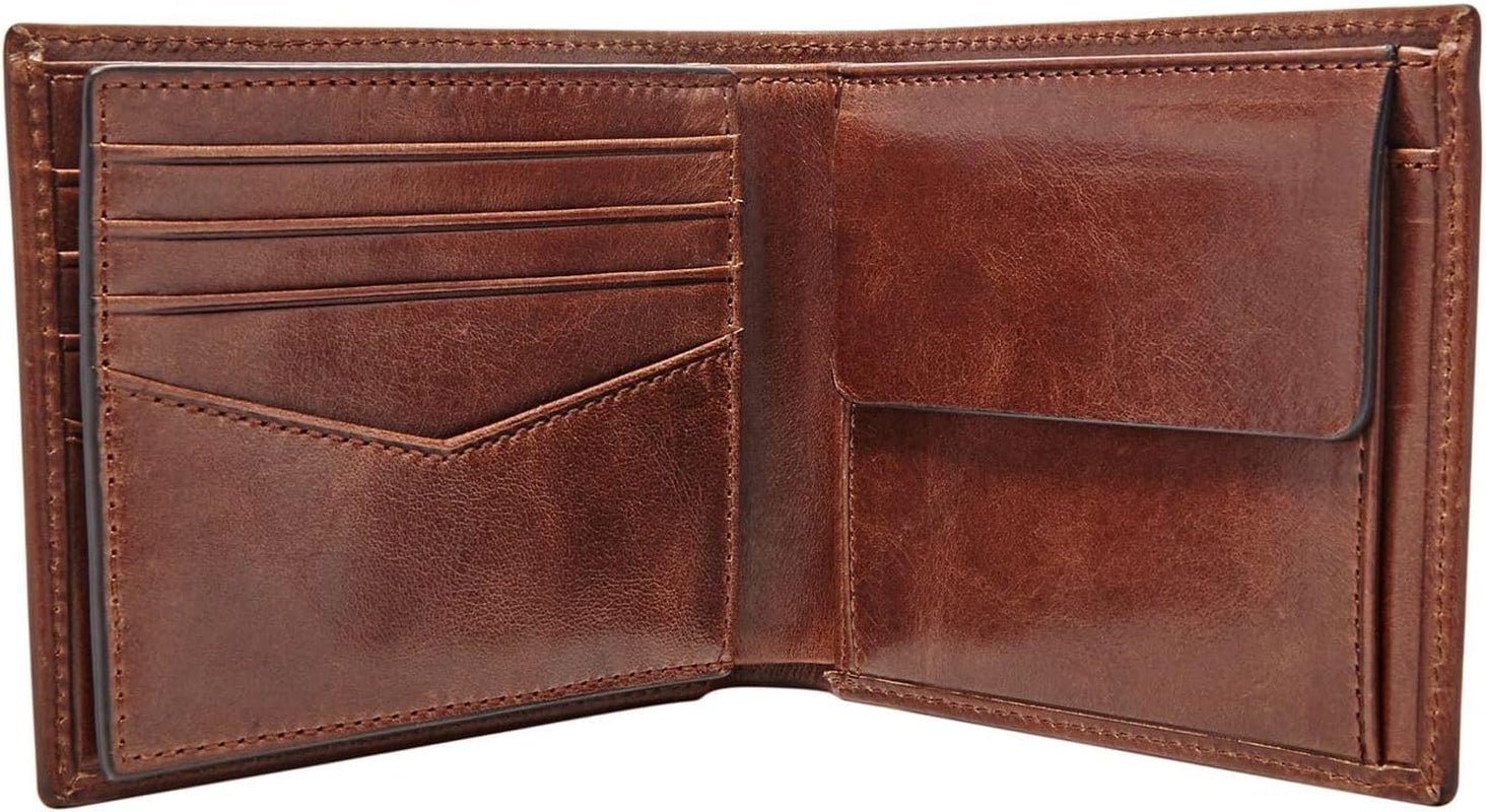 Mænd Fossil Ryan Læder Bifold tegnebog 11,43 cm L x 2,54 cm B x 9,525 cm H Herre Pung Naty Shop